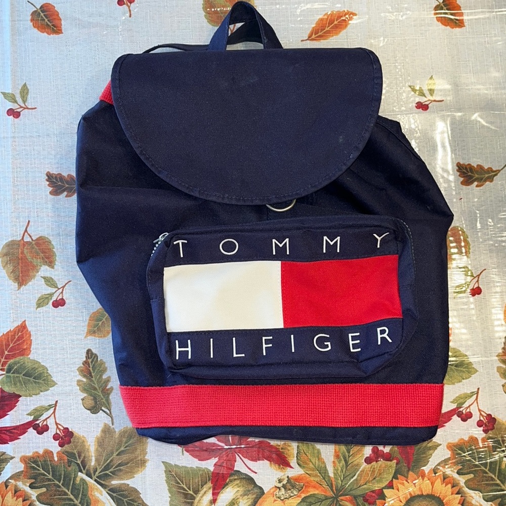 Tommy Hilfiger vintage canvas backpack